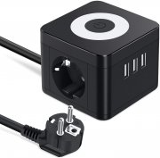 UOOGOU Mehrfachsteckdose W&uuml;rfel mit 3fach USB Ladeger&auml;t