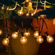 UOUNE 15 Meter Lichterkette mit 50 G40 Gl&uuml;hbirnen