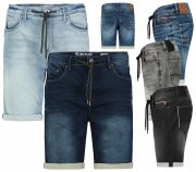 Urban Surface Sublevel Sweat Bermudas in Jeansoptik