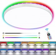 URing RGB LED Deckenleuchte 24W mit Fernbedienung
