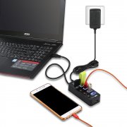USB 3.0 Hub Atolla Multi USB Hub aktiv mit 4 USB port mit Schalter und 15W(5V/3A) f&uuml;r 16,99&euro;