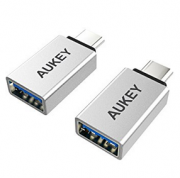 USB-C Adapter auf USB 3.0 A im 2er-Set von Aukey mit Gutscheincode nur 2,99 &euro; statt 7,99 &euro;
