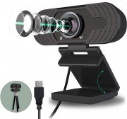 USB FullHD Webcam mit Micro f&uuml;r Youtube, Skype, Zoom etc.