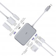 USB Type C Hub mit 3 USB 3.0 Ports, 4K HDMI Port, SD Micro SDHC und USB C Anschluss f&uuml;r 19,99&euro;