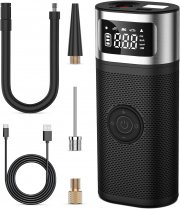 USERCENT Elektrische Akku Luftpumpe bis 150PSI (10,3bar) mit Powerbank