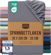 Utopia Bedding Spannbettlaken (90x200cm) f&uuml;r nur 7,20&euro; bei Amazon