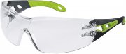 Uvex Pheos Schutzbrille - Supravision Excellence - Transparent/Schwarz-Gr&uuml;n