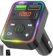 UYKLJH Bluetooth FM Transmitter mit Freisprecheinrichtung