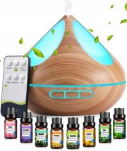 VAAGHANM Aroma Diffuser 500 ml mit 8 &auml;therischen &Ouml;len