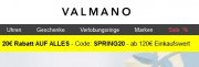 Valmano &ndash; 20% auf ALLES ab 120&euro; Einkaufswert