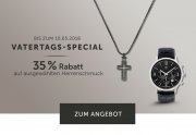Vatertagspecial- 35% auf ausgew&auml;hlten M&auml;nnerschmuck bei Christ 