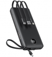 VEEKTOMX 20000mAh Powerbank mit USB-A, USB-C und Lightning Kabel
