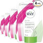 Veet Pure Haarentfernungscreme f&uuml;r trockene Haut im 4er-Pack g&uuml;nstiger