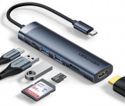 VENTION 6 in 1 Docking Station USB C Hub