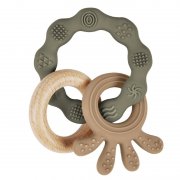 Vicloon Bei&szlig;ring Krake aus Silikon & Holz f&uuml;r nur 5,09&euro;
