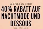 Victoria&rsquo;s Secret 40% auf Nachtmode + Dessous