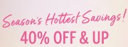 Victoria Secret 40% Rabatt auf ausgew&auml;hlte Artikel