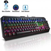 VicTsing Mechanische Programmierbare Gaming Tastatur mit LED 7 Farben Beleuchtung