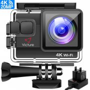 Victure Actioncam 4K WIFI 170&deg; Weitwinkel Wasserdicht 40M Unterwasserkamera 20MP
