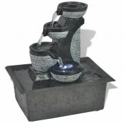 vidaXL Zimmerbrunnen mit LED-Licht Polyresin