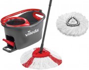 Vileda Turbo Komplett-Set mit Wischmop und Eimer + extra Classic Ersatzkopf