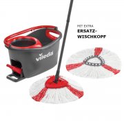 Vileda Wischmop Turbo EasyWring & Clean Set mit Ersatzkopf