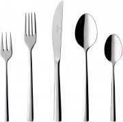 Villeroy & Boch Piedmont 30-teiliges hochwertiges Besteckset aus Edelstahl f&uuml;r bis zu 6 Personen