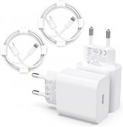 VINFFS 2er Pack 20W USB C Schnellladeger&auml;te + iPhone Ladekabel Apple MFi Zertifiziert