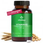 Vitabay Vitamin K2 MK-7 (200 &micro;g) &ndash; 90 vegane Kapseln f&uuml;r nur 9,99&euro;
