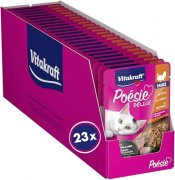 Vitakraft Po&eacute;sie D&eacute;lice Katzenfutter mit Pute (23x85g) im Spar-Abo f&uuml;r 8,48&euro;
