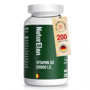 Vitamin D3 hochdosiert (20.000 I.E.) im 200er Pack f&uuml;r nur 3,99&euro;