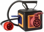 VIVanco CEE Outdoor Stromverteiler W&uuml;rfel mit Tragegriff