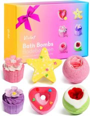 Vivlot 6er Set Badebomben (Geschenkverpackung)