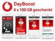 Vodafone DayBoost: Bis zu 600 GB Datenvolumen kostenlos f&uuml;r Neu- und Bestands&shy;kunden!