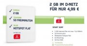 Vodafone Smart Surf mit 50 Min/SMS und 2GB + HotSpot Flat f&uuml;r 4,99&euro; mtl.