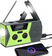 Vokida Solar und Kurbel Notfallradio mit Dynamo Taschenlampe