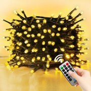 Voolex 20 Meter 400 LEDs Lichterkette f&uuml;r innen und au&szlig;en mit Fernbedienung