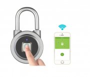 Vorh&auml;ngeschloss Bluetooth/Fingerabdruck wasserfest App Steuerung 