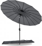 VOUNOT Shanghai Sonnenschirm 270 cm Rund mit Kurbelvorrichtung inkl. Schutzh&uuml;lle