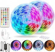 VOYOMO Dreamcolor 10 Meter (2x5m) RGB LED Streifen mit Chasing Multi-Lichteffekt und Musik Sync
