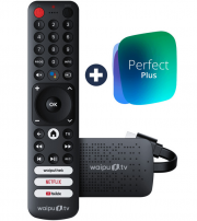 waipu.tv 4K Stick inkl. Fernbedienung + Gutschein f&uuml;r 3 Monate waipu.tv Perfect Plus