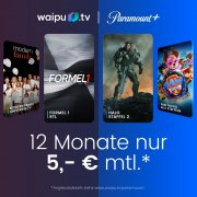 Waipu TV Perfect Plus inkl. Paramount+ f&uuml;r nur noch 5&euro; pro Monat