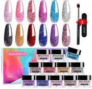 wakaniya Dip Pulver Nagel Starter Kit mit 12 Farben