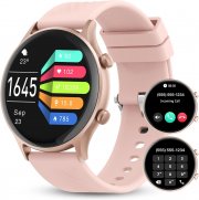 WalkerFit Smartwatch und Fitnessuhr mit Telefonfunktion und 120+ Sportmodi f&uuml;r Android und iOS