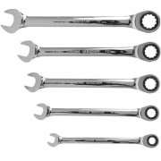 Walter 5-teiliges Gabelring Ratschenschl&uuml;ssel Set 8 mm bis 17 mm