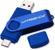WANSENDA 128 GB Duale USB-Stick mit Typ C USB und 3.0 USB