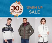 Warm Up Sale mit 30% Rabatt auf alle nicht reduzierten Artikel im CAMP DAVID & SOCCX Shop