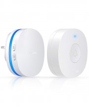 Wasserdicht T&uuml;rklingel mit 300m schnurloser Reichweite, 1 Druckknopf und 1 Empf&auml;nger