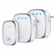 Wasserdichtes Funkklingel Set mit 1 Sender und 2 Plug-in Empf&auml;nger, 300m Reichweite