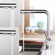 Wasserhahn Armatur K&uuml;che mit Brause 